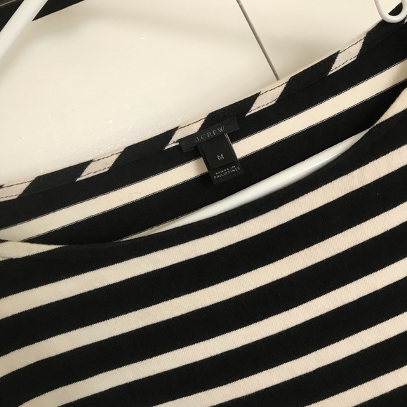 Rare J Crew Striped shirt with tulle sleeves- M - Picture 5 of 9